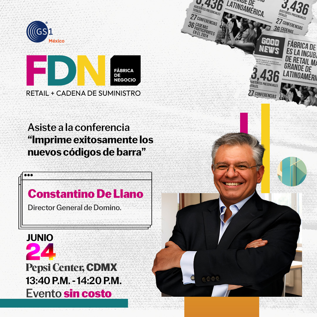 Conoce cómo imprimir correctamente los nuevos códigos de barra.
Constantino De Llano, Director General de Domino, te lo explica en su conferencia: “Imprime exitosamente los nuevos códigos de barra” 📦✨

Aparta tu lugar aquí: hubs.la/Q03rZmF50