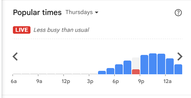 BelowTearline's tweet image. The infamous Freddie's "establishment" near the Pentagon is "less busy than usual" right now.
If you know what this means, you will wish that you didn't.