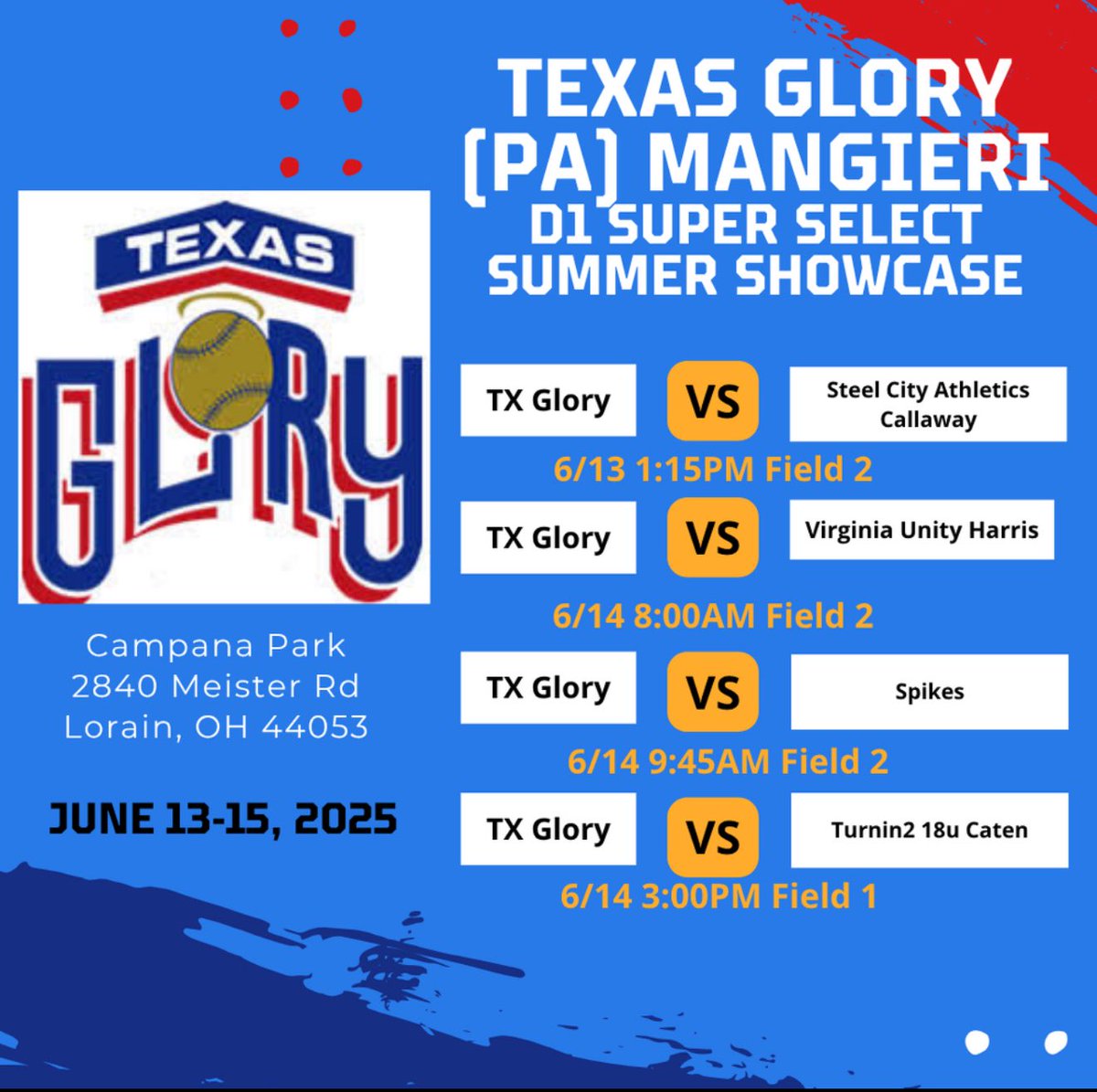 Getting back on the field this weekend with my girls. Come check us out at the D1 Super Select tournament in North Ridgeville! ❤️🤍💙<a href="/wctitansoftball/">Westminster Softball</a>