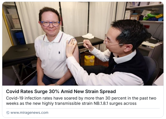 Queensland: Covid Rates Surge 30% Amid New Strain Spread.

"Almost two thousand people reported testing positive, and more than 320 people have been hospitalised for COVID in the past fortnight"

Source: miragenews.com/covid-rates-su…