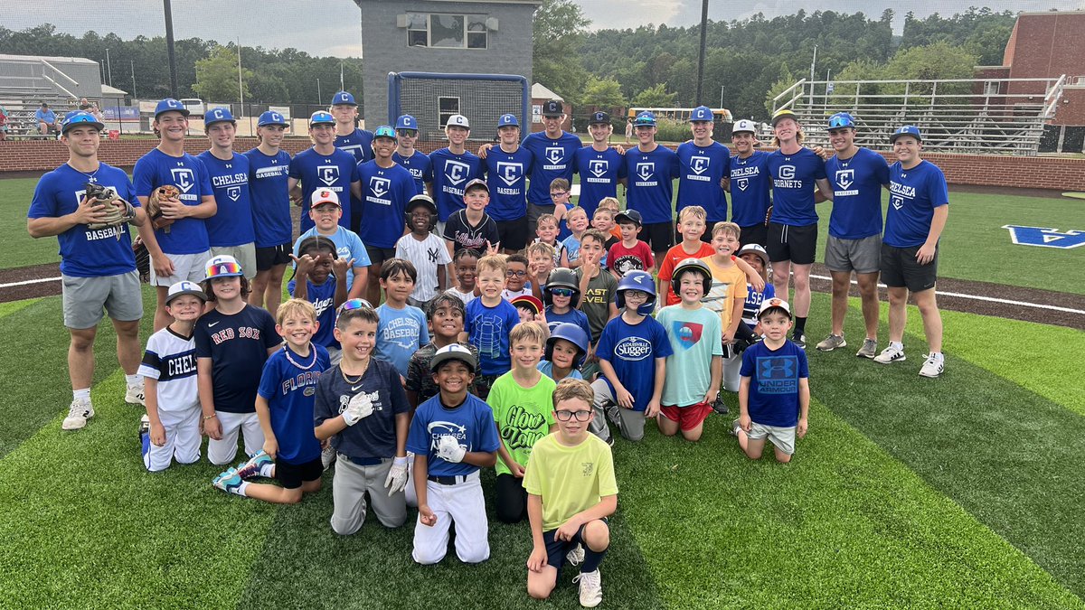 Fun night tonight having a lively group on the field for our youth camp! Our varsity guys enjoyed interacting with them!