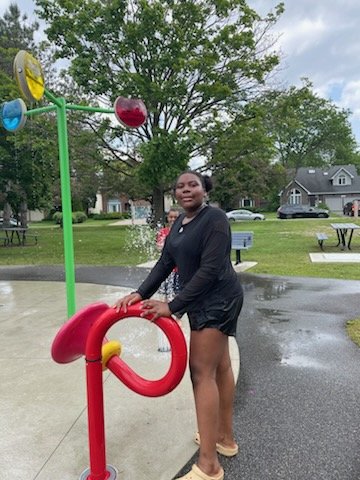 Amy Nesbitt (she/her) (@amynesbitt1) on Twitter photo As well as a salad party and moon glow in the dark art, we also found time to head to the splash park today As well as a salad party and moon glow in the dark art, we also found time to head to the splash park today