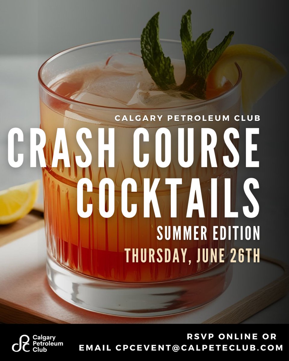 🍸 Summer Cocktail Class – June 26
Hands-on mixology | Seasonal drinks
💲 $80++ | 6:30 PM
#YYCMixology #CrashCourseCocktails