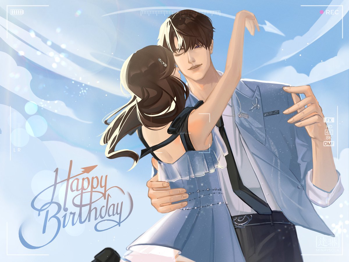 huaishalin's tweet photo. happy birthday, gege! >.< 🍎🍏•｡⋆

#LoveandDeepspace #恋と深空 #Caleb #하우주 #夏以昼 https://t.co/d9356XxUnP