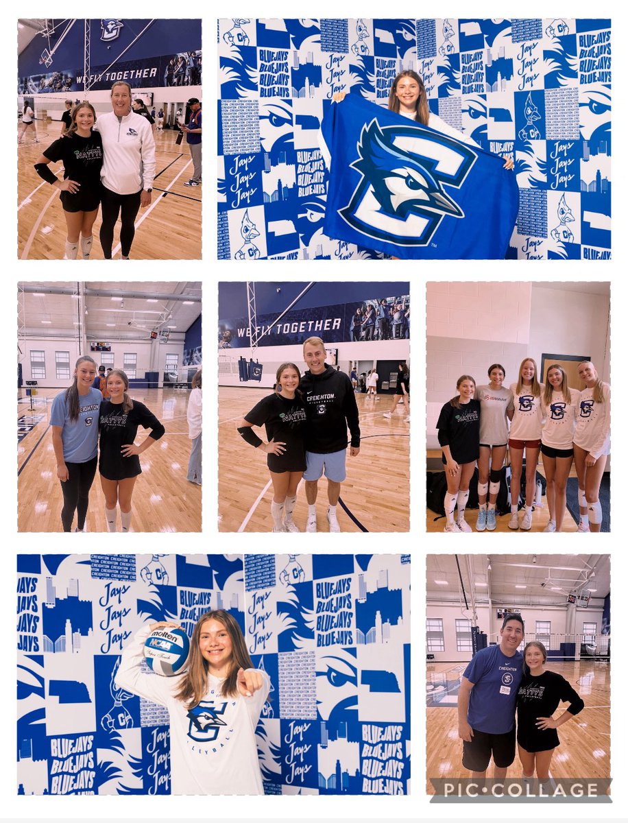 Thank you <a href="/CreightonVB/">Creighton Volleyball</a> for inviting me to camp!! I had the best time playing with the girls and learning more about Creighton! Roll Jays 💙