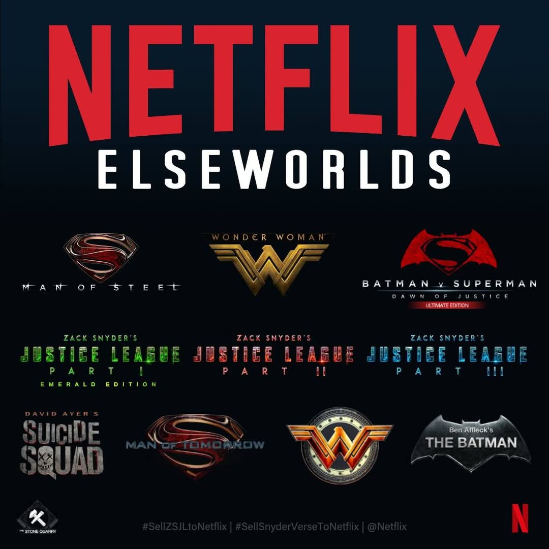 #SellZSJLtoNetflix #SellSnyderVerseToNetflix