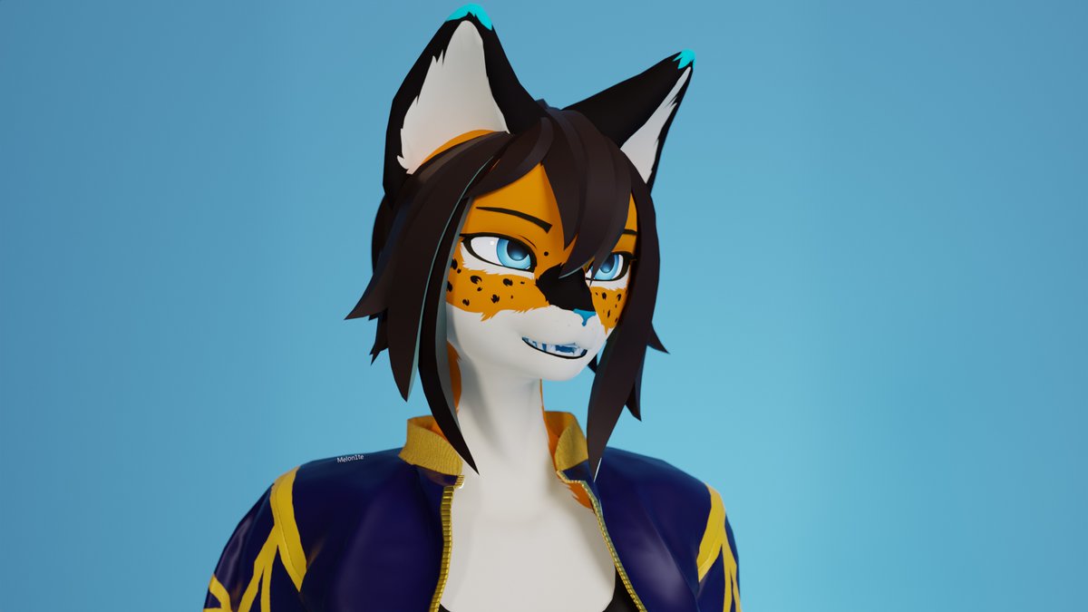 Melon1te's tweet image. A Vixine and clothes retexture for @/DJghostpop!
Base by Hecka. Space
#render #vrchatfurry