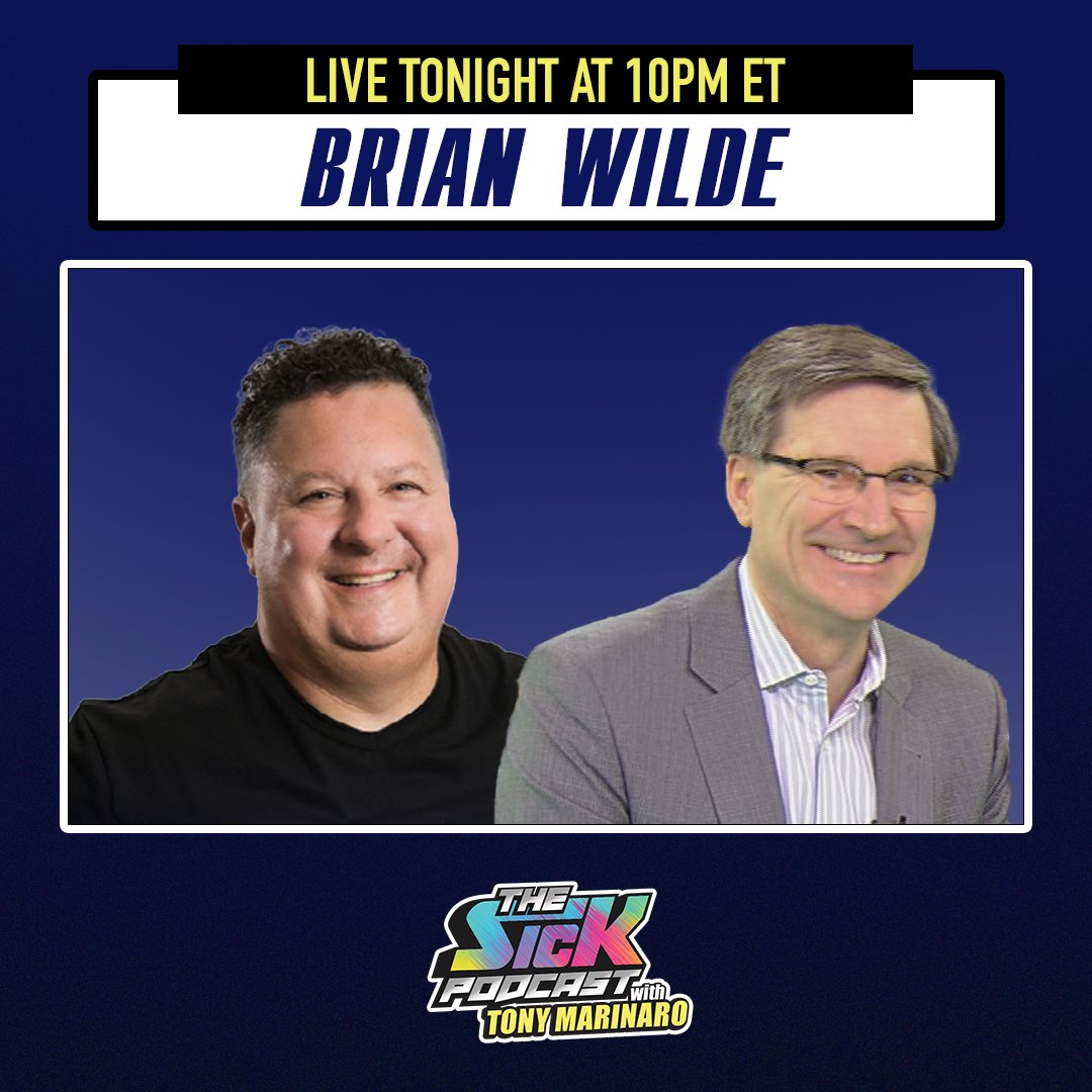 Tonight at 10pm ET, <a href="/BWildeMTL/">Brian Wilde</a> joins <a href="/TonyMarinaro/">Tony Marinaro</a>!

#GoHabsGo #thesickpodcast