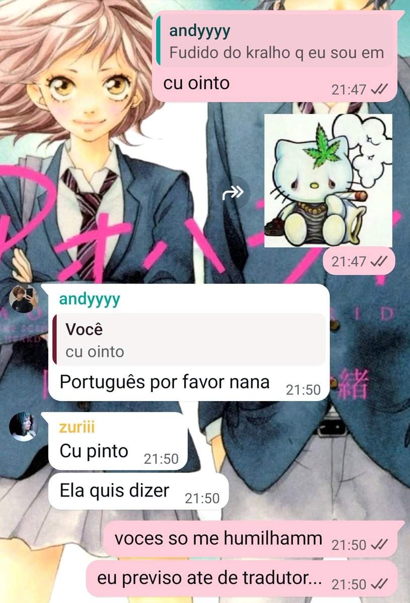 vodkadecereja's tweet photo. a zuri precisando traduzir #deslike https://t.co/tnJcJRFVVi