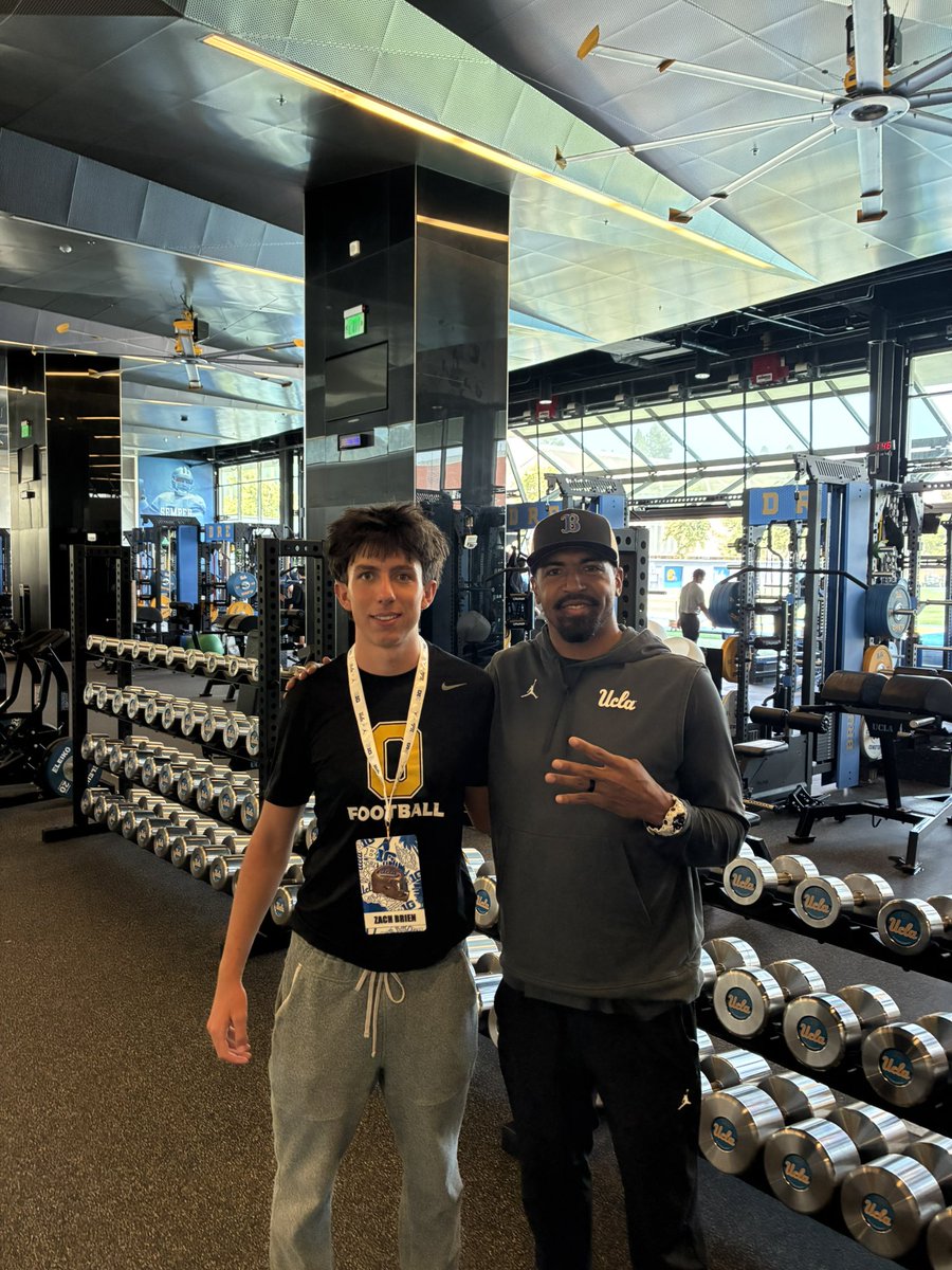 Thank you <a href="/UCLACOACHMAC/">Bailey McElwain</a> and <a href="/CoachToler/">Burl Toler III</a> for the visit today. I really appreciated the tour and all the time you spent talking kicking with me. I look forward to another visit in the future. 
<a href="/Chris_Sailer/">Chris Sailer Kicking</a> <a href="/4thandLongwell/">Ryan Longwell</a> <a href="/HKA_Tanalski/">Adam</a> <a href="/hardynickerson/">Hardy Nickerson</a>