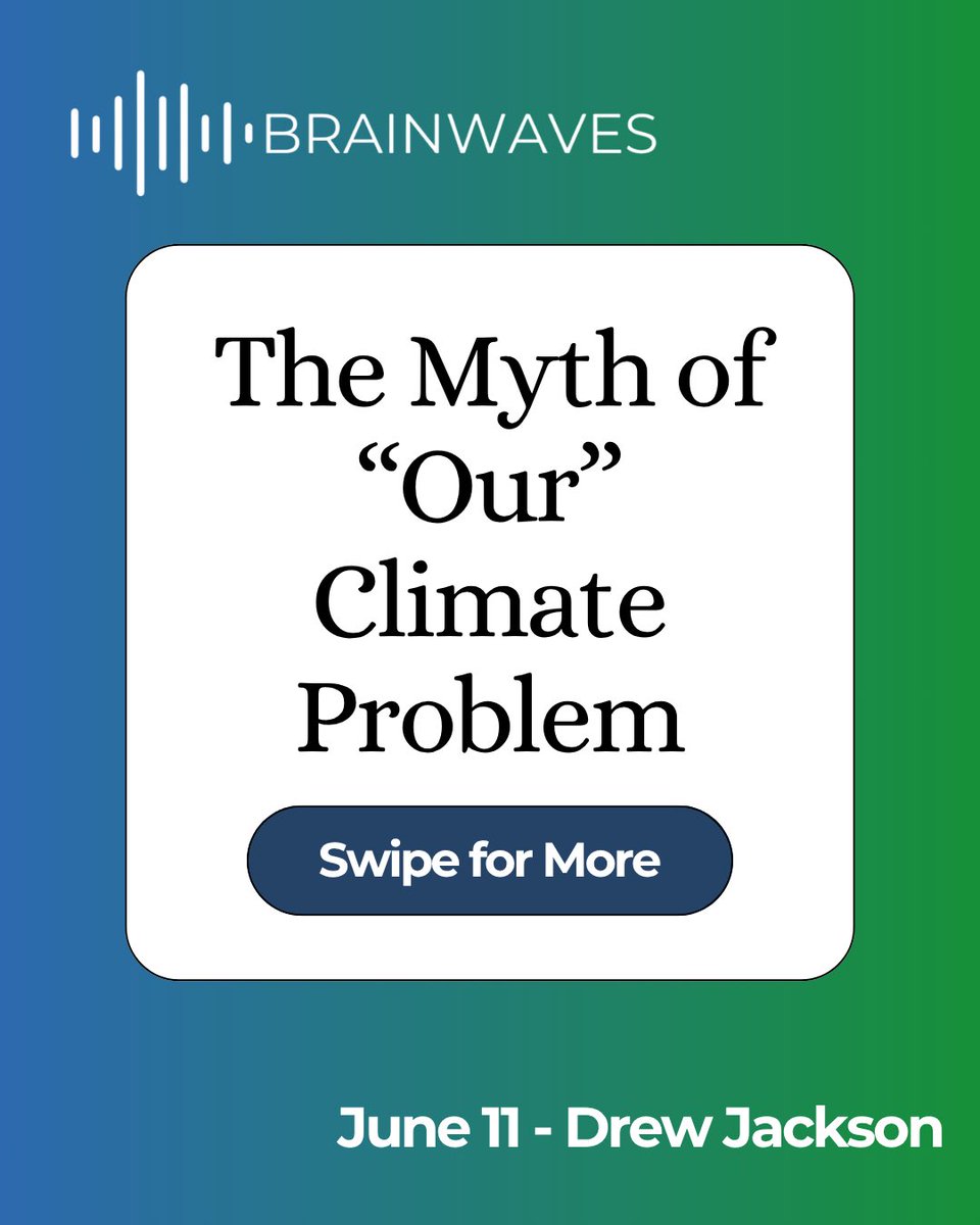 brainwavesdotme's tweet image. Hey everyone! Our latest newsletter is out now! This edition dives into the mindsets holding back real climate action. Tap the link in our bio to read more or down below for more! 🌎

Website: brainwaves.me

#ClimateCrisis #climate #earth #Global #Newsletter #Nature