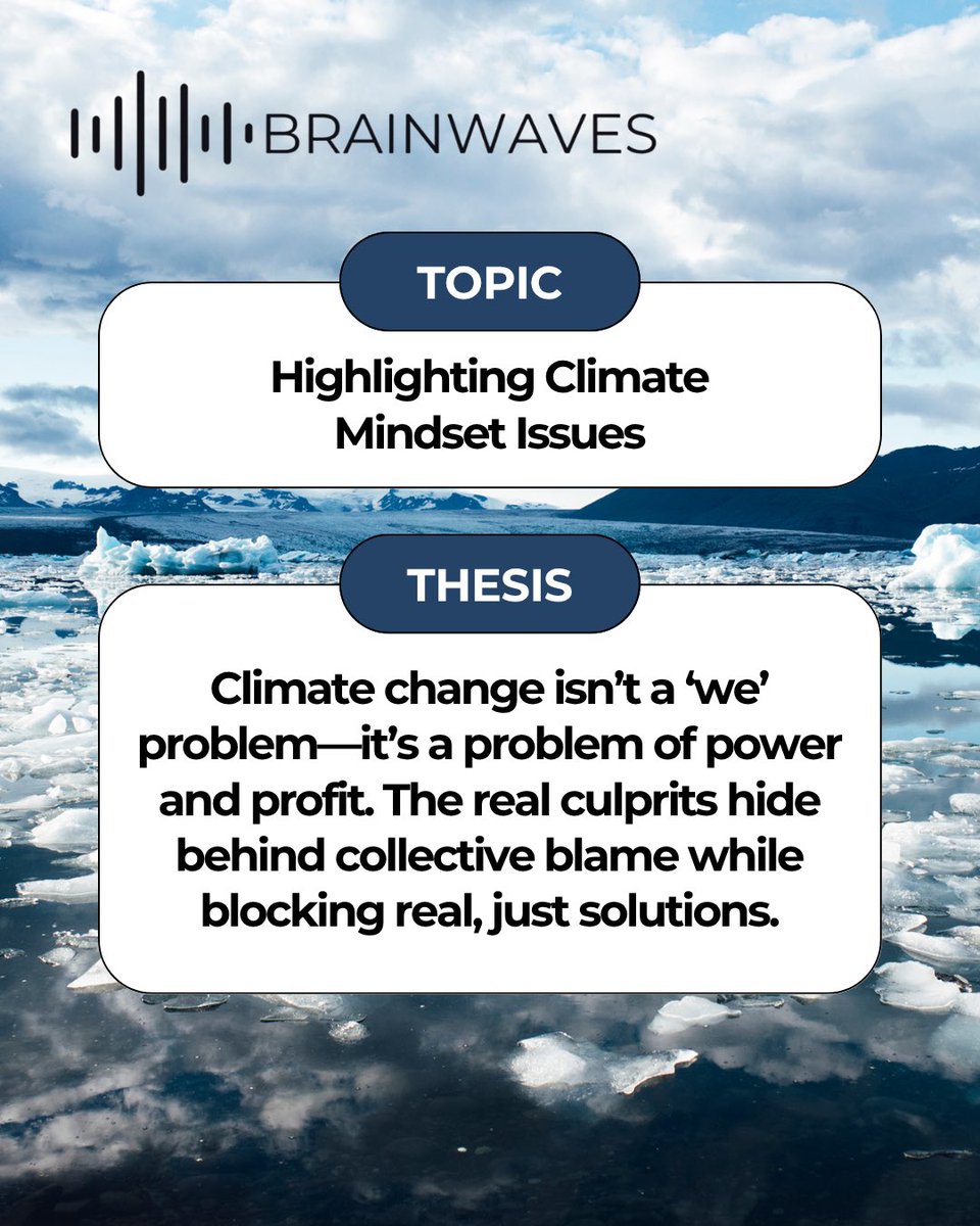 brainwavesdotme's tweet image. Hey everyone! Our latest newsletter is out now! This edition dives into the mindsets holding back real climate action. Tap the link in our bio to read more or down below for more! 🌎

Website: brainwaves.me

#ClimateCrisis #climate #earth #Global #Newsletter #Nature