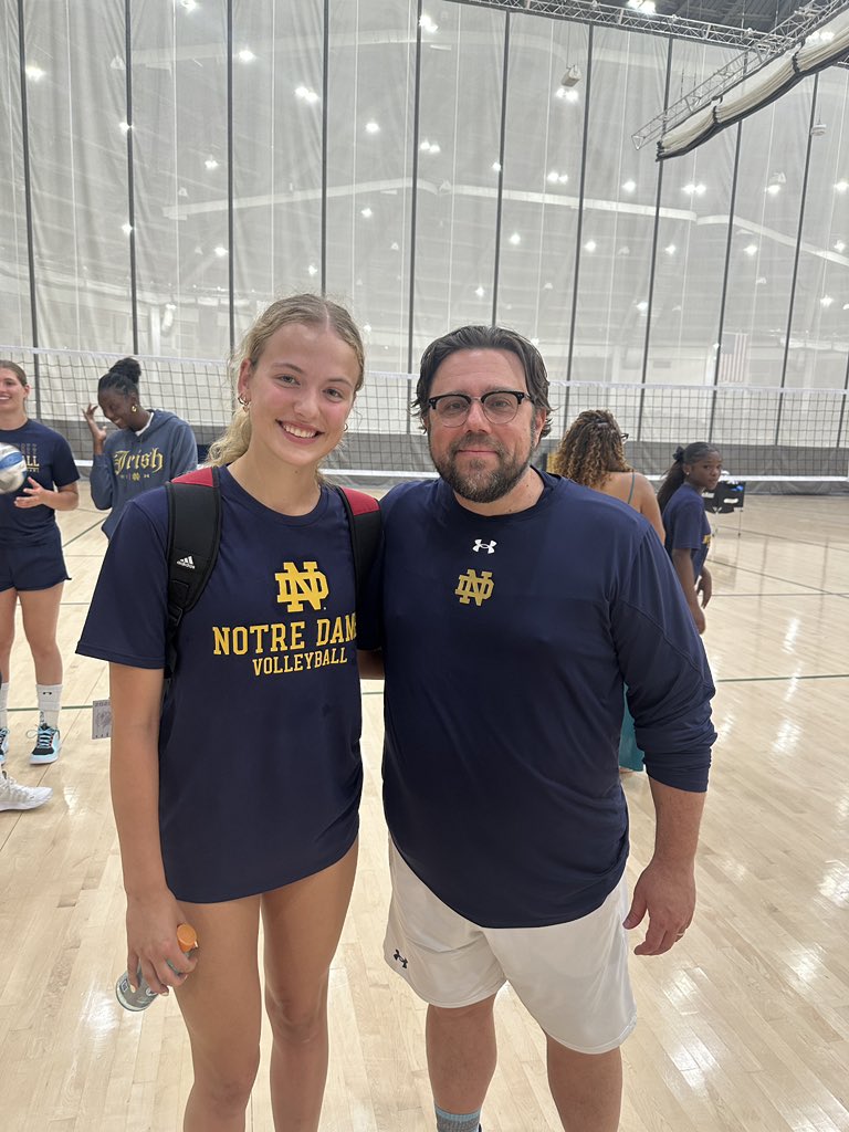 Sophia Austen (@austen_soph2027) on Twitter photo Thank you so much for inviting me to camp today <a href="/NDvolleyball/">Notre Dame Volleyball</a> <a href="/NDCoachRockwell/">Salima Rockwell</a> <a href="/craigdyer19/">Craig Dyer</a> I had an amazing time learning what Notre Dame Volleyball is all about & visiting your beautiful campus! Go Irish! ☘️ Thank you so much for inviting me to camp today <a href="/NDvolleyball/">Notre Dame Volleyball</a> <a href="/NDCoachRockwell/">Salima Rockwell</a> <a href="/craigdyer19/">Craig Dyer</a> I had an amazing time learning what Notre Dame Volleyball is all about & visiting your beautiful campus! Go Irish! ☘️
