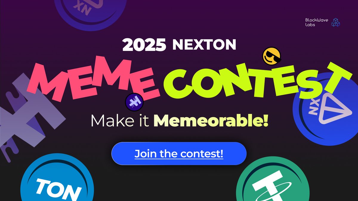Nexton (@nextonnode) on Twitter photo π¨ 2025 NEXTON MEME CONTEST π¨
βMake it Memeorable!β
Think you're the funniest degen in the NEXTONiverse?
Create a meme about NEXTON and post it on X:
π Use hashtags: #NEXTON #NEXTONMemeContest
π·οΈ Tag us: <a href="/NextonNode/">Nexton</a>
ποΈ Contest Period: June 13 to 11:59 PM on June 20 (KST)
π π¨ 2025 NEXTON MEME CONTEST π¨
βMake it Memeorable!β
Think you're the funniest degen in the NEXTONiverse?
Create a meme about NEXTON and post it on X:
π Use hashtags: #NEXTON #NEXTONMemeContest
π·οΈ Tag us: <a href="/NextonNode/">Nexton</a>
ποΈ Contest Period: June 13 to 11:59 PM on June 20 (KST)
π