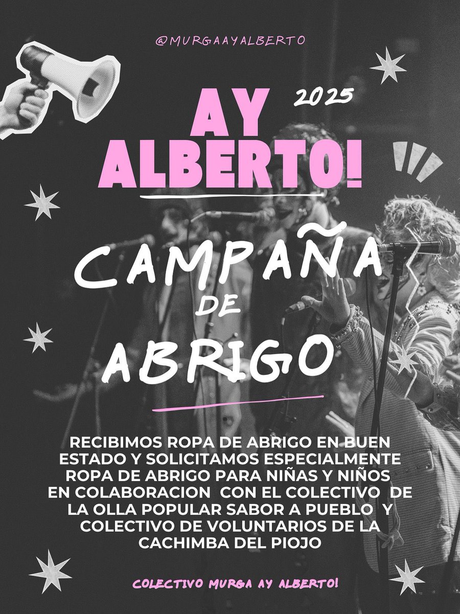 Recibimos donaciones en nuestro lugar de ensayo Cecuvi (Mármol y Real), lunes y viernes 20 hs.
O coordinamos para ir a buscarlas ✨