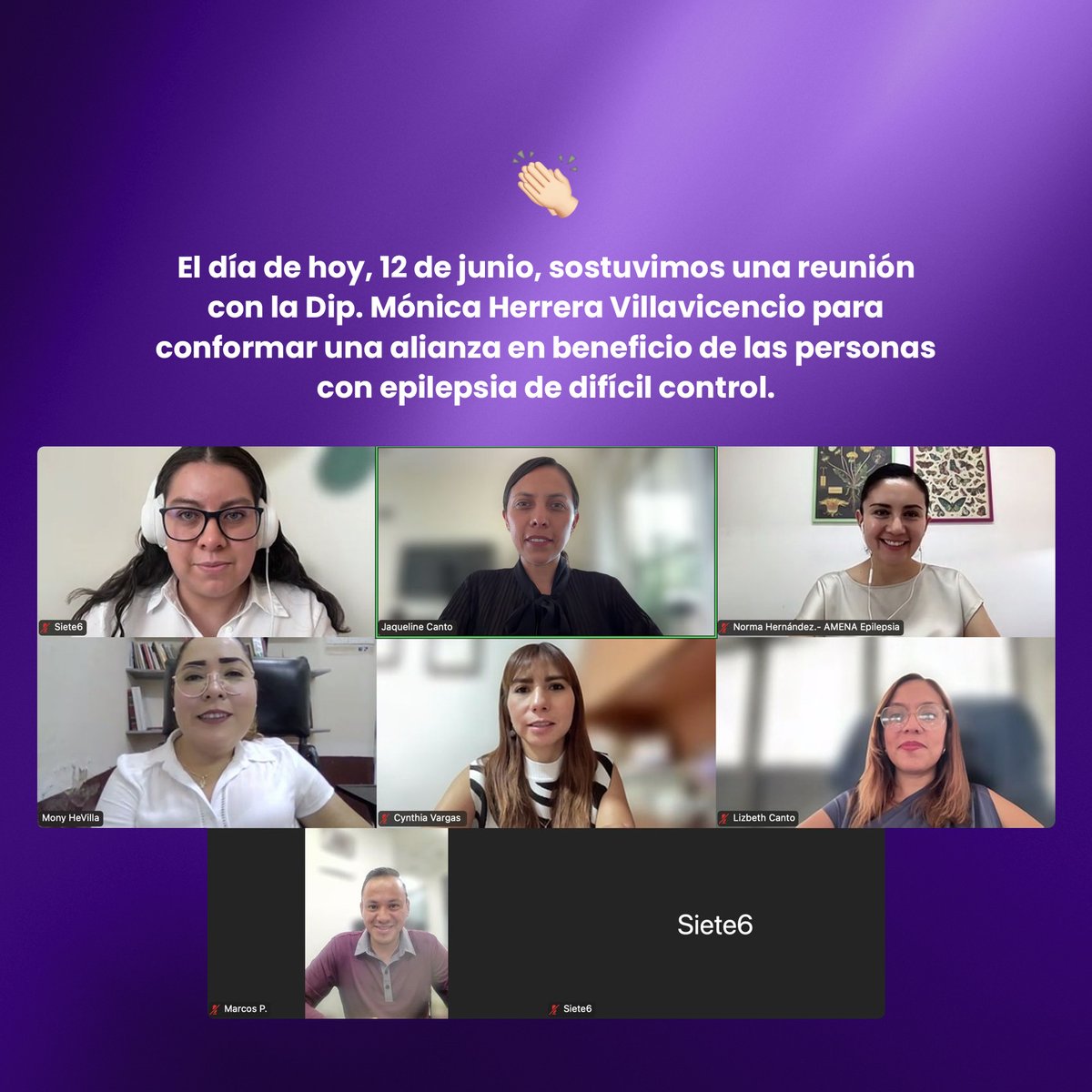 ✨ Embajadoras de la causa por las epilepsias de difícil control ✨  En AMENA nos llena de esperanza contar con el respaldo de la Dip. Mónica Herrera <a href="/MONICA_HEVILLA/">Mónica Herrera Villavicencio</a>  quien se suma como una aliada por las EED, como el Sínd. de Dravet y el Sínd de Lennox-Gastaut.