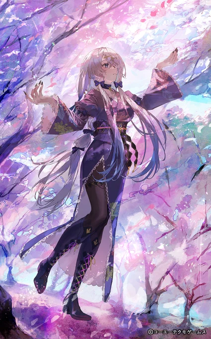 \#レスレリ メモリア紹介/ 「まだ見ぬ景色」 イラスト: からながれ()さん ケイウンの文化が根付く、とある島を訪れたリラ。ここに根を張るたくさんの樹木は、見ごろを迎えると枝いっぱいに桃色の美しい花を付けるという。だが今はまだ、その季節ではないようだ。