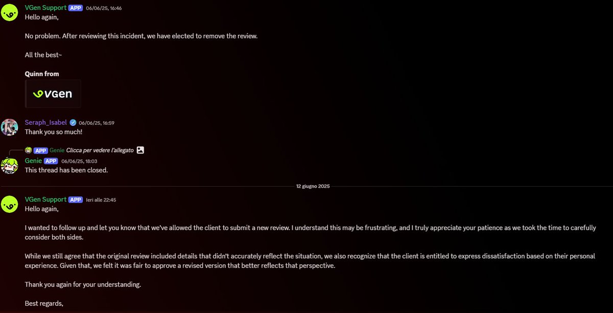 I'm so happy to announce that I'm quitting VGEN
it seems like they don't want to protect their artist from MALICIOUS CLIENTS.
50€, no priority paid, still in deadline. They made a negative review out of spite, since i didn't give vip treatment.
#vtuber #vgen #artist #art