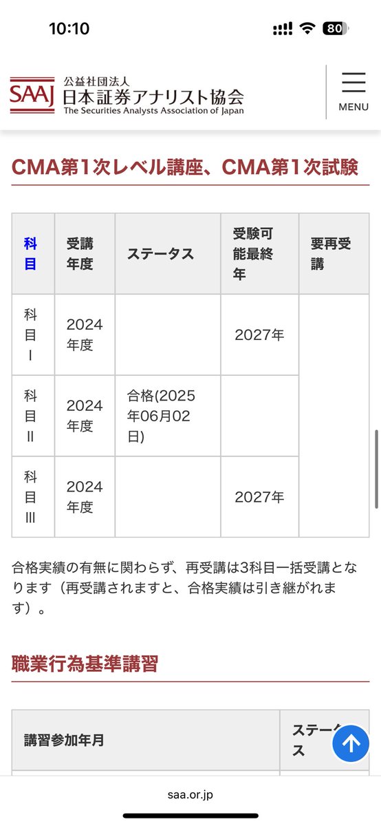 NY2JP's tweet photo. わーーーー🥹🥹🥹証券アナリストの科目II受かってた…！嬉しい嬉しい！あんなに勉強したのMBA以来なんだよ🥹頑張った自分！次は経済！※そろそろ本格的に始めなきゃ https://t.co/TBGIBfMWU7