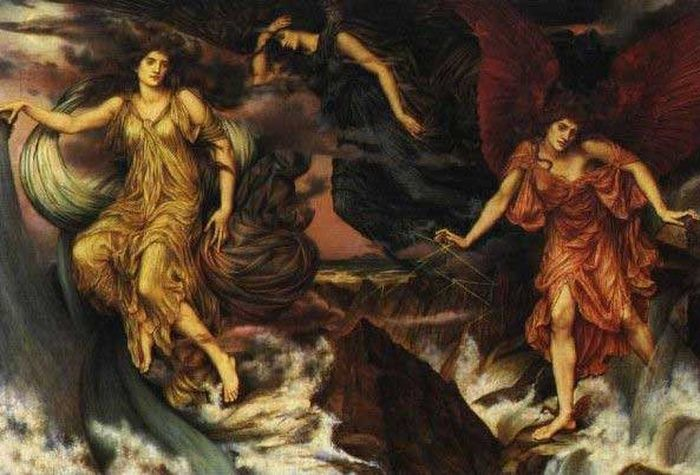 gaenero's tweet photo. Di mitologi Yunani, ada tiga cewek super serem yang namanya Erinyes, tapi lebih dikenal sebagai Furia. Mereka ini kayak tim balas dendam resmi dari alam semesta, tapi bukan balas dendam sembarangan, lebih ke ngurus orang-orang yang udah bikin dosa gede biar dunia tetep seimbang. 

Namanya Alecto, Megaera, sama Tisiphone. Alecto itu artinya marah yang nggak pernah reda, Megaera kayak dendam yang membara, dan Tisiphone berarti pembalasan buat pembunuhan. Dari nama aja udah bikin bulu kuduk berdiri, kan? Penasaran? Sini sini berlin ceritain!!!