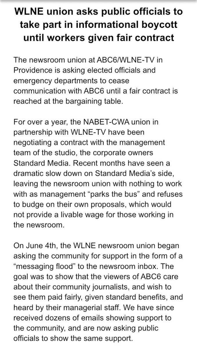 WLNE Union tweet media