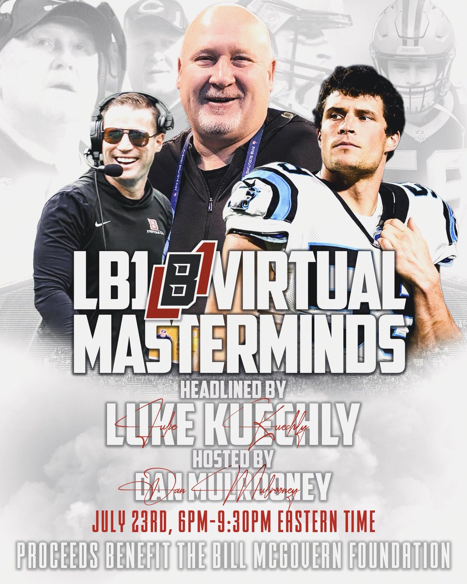 🔋LB1 Mastermind Virtual Clinic🔋
Built For Backers. Designed by Leaders.

🗓 July 23, 2025 (6:00PM - 9:30PM)
💻 Online. Free. Limited Spots.
🎙 Headlined by Some of the Best in the Game.
💙 In Honor of a Legendary Coach 

Save the Date.
Full details dropping soon.