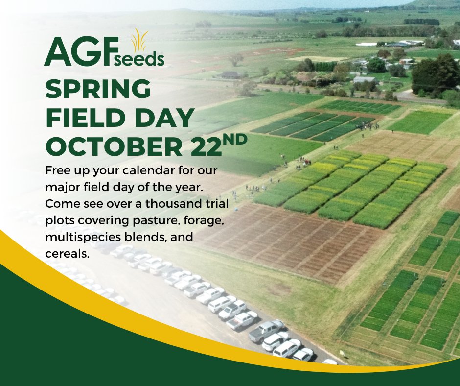 Save the date - October 22nd

Our major field day for the year will be held on October 22nd. With over a thousand plots covering pasture, forage, multispecies blends, and broadacre there will be something for every farmer or agronomist. 

More details to come closer to the date.