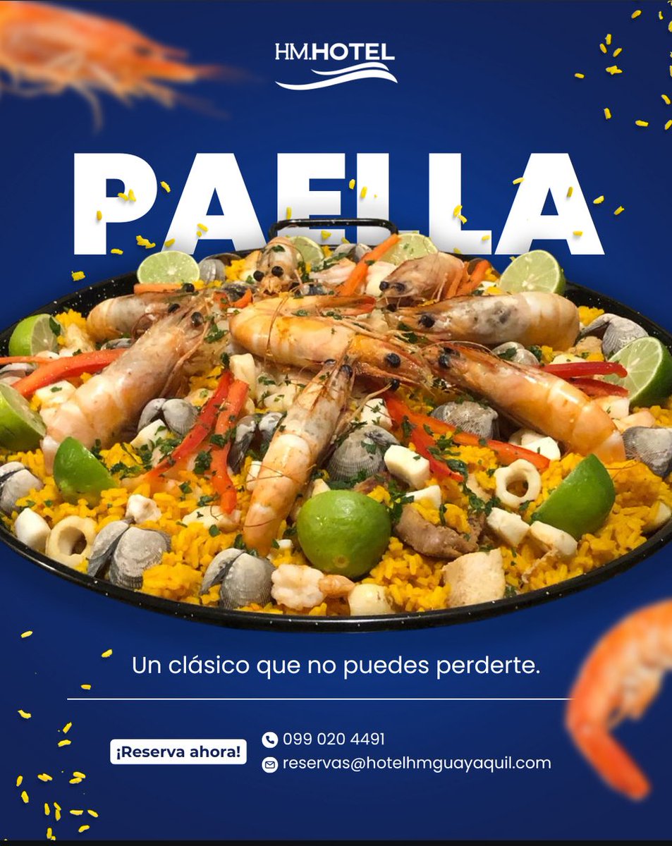 🌟 ¡Vive la experiencia HM Hotel! 🌟
Habitaciones cómodas, atención de primera y gastronomía que conquista 💙
¿Ya probaste nuestra paella? 🦐 ¡Un clásico que no puedes perderte!

Llama Ya!! 
📲 Teléfono 
099 020 4491
098 741 4603