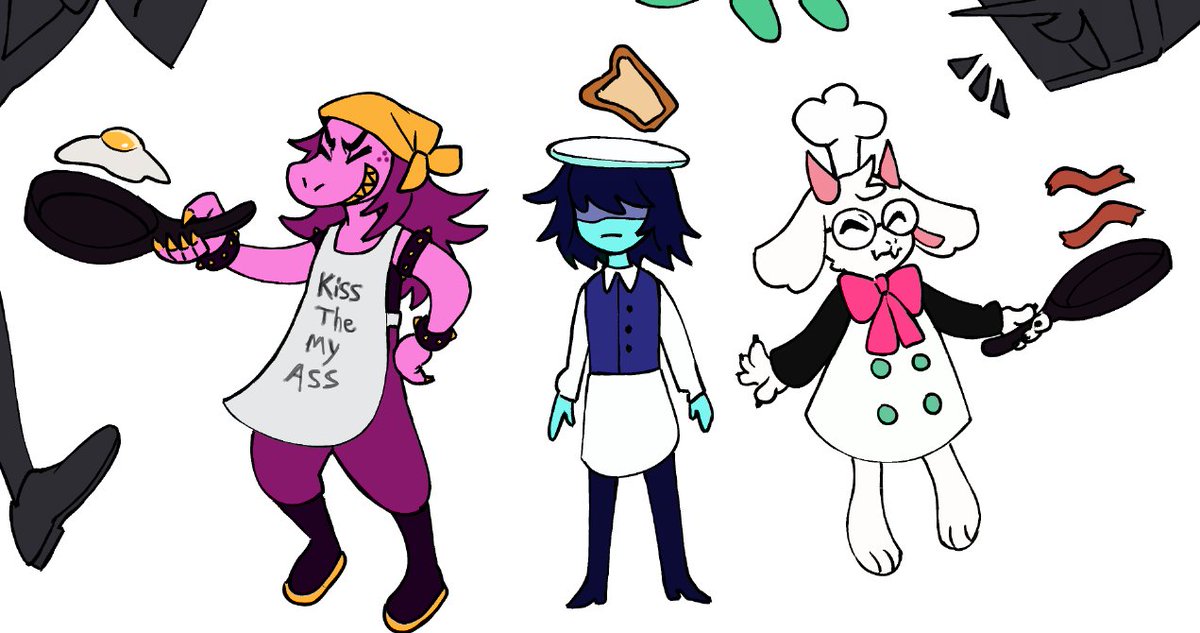 _reddybluestuff's tweet photo. cooking many deltarune things🥸 https://t.co/jjqOa3ueua