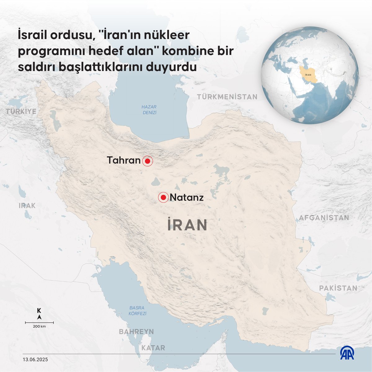 anadoluajansi's tweet photo. İsrail'in İran’a saldırısı ve ilk açıklamalar ⤵️

▪️Tahran'ın merkezinden en az 4 şiddetli patlama sesi duyulurken saldırının Tahran'ın batısında gerçekleştiği bilgisi İran medyasına yansıdı
▪️İsrail Savunma Bakanı Yisrael Katz, İran'a saldırı düzenlediklerini duyurdu
▪️İran devlet televizyonu, İsrail'in Tahran'da sivil yerleşim yerlerini vurduğuna dair görüntüler yayınladı
▪️ABD Dışişleri Bakanı Rubio: İsrail, İran'a karşı tek taraflı bir harekette bulundu. İran'a yönelik saldırılarda yer almıyoruz. Açıkça söylüyorum İran bizi hedef almamalı
▪️İsrail Başbakanı Netanyahu, İran'a saldırı düzenlediklerini belirterek "tehlike ortadan kalkana kadar" saldırıların süreceğini söyledi
▪️İsrail ordusu, "İran'ın nükleer programını hedef alan" kombine bir saldırı başlattıklarını duyurdu
▪️İsrail'in İran'a saldırı düzenlemesinin ardından Irak, hava sahasını tüm uçuşlara kapattı
▪️İran devlet televizyonu, İsrail saldırılarında Tahran yakınlarındaki Natanz nükleer tesisinin hedef alındığını bildirdi

https://t.co/OZZW5dQxy5
