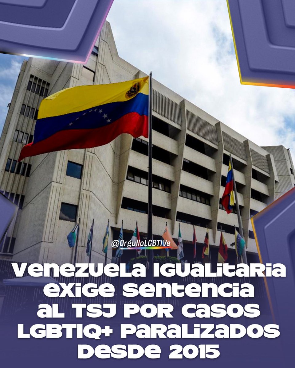 Orgullo LGBTI Venezuela (@orgullolgbtive) on Twitter photo Integrantes de la ONG Venezuela Igualitaria <a href="/VE_Igualitaria/">AC Venezuela Igualitaria 🏳️🌈🌺</a> acudieron nuevamente a la Sala Constitucional del Tribunal Supremo de Justicia (TSJ) con el fin de solicitar pronunciamientos en 6 expedientes relacionados con derechos de la población LGBTIQ+... instagram.com/p/DKyE7JZgwbX/… Integrantes de la ONG Venezuela Igualitaria <a href="/VE_Igualitaria/">AC Venezuela Igualitaria 🏳️🌈🌺</a> acudieron nuevamente a la Sala Constitucional del Tribunal Supremo de Justicia (TSJ) con el fin de solicitar pronunciamientos en 6 expedientes relacionados con derechos de la población LGBTIQ+... instagram.com/p/DKyE7JZgwbX/…