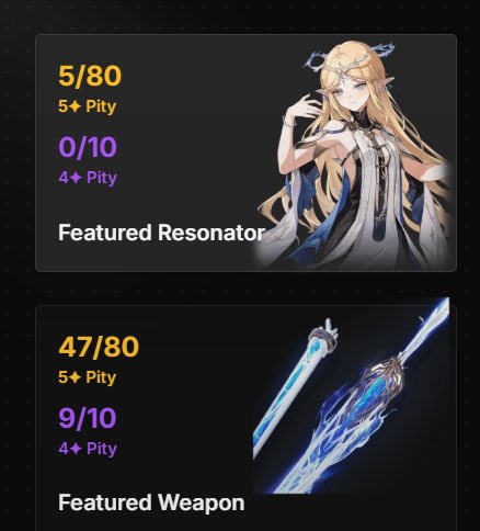 mimiyyi's tweet image. each took me 10 pulls today pretty nice rng is say