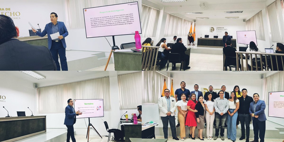 📚⚖️Curso"Investigación jurídica y formación metodológica de tutores académicos"coordinado por la Dirección de Investigación y Carrera de Derecho #UTM⚖️ participé cómo capacitador sobre el marco normativo  e investigación jurídica🔰 <a href="/santiagoquirof/">Santiago Quiroz Fernández</a> <a href="/aadr81/">Alex Duenas R</a>  <a href="/kleberGuerreroA/">Kleber Guerrero Aray</a> @utm