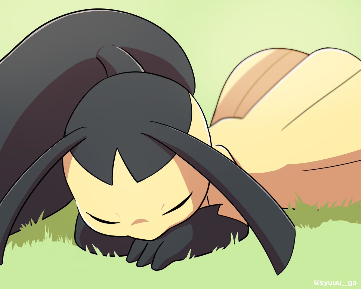 syuuu__ga's tweet image. つっぷし寝💤

#ポケモンスリープ
#クチート