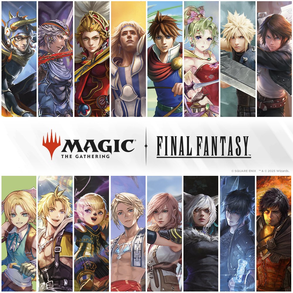 【🪄本日発売⚔️】
『マジック：ザ・ギャザリング——FINAL FANTASY』

#ファイナルファンタジー と世界的TCGのコラボがいよいよ登場クポ！
みんなのコレクションも見せてほしいクポ～！🥳

公式サイト🌐mtg-jp.com/finalfantasy/
#MTGxFINALFANTASY #MTGxFINALFANTASY発売
