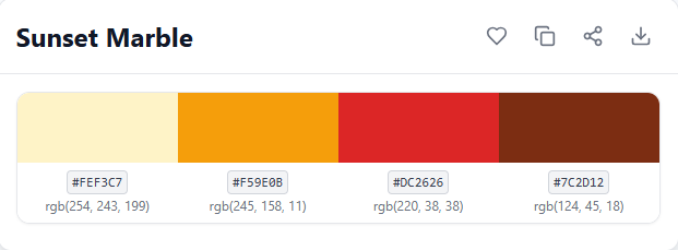 AnkitKumar11451's tweet photo. Created some beautiful palettes today—this one’s my favorite. Try it on a mockup here 👉https://t.co/AzVOC0PfmA #ColorPalette #ColorDesign #BuildInPublic https://t.co/jEylANEXIc