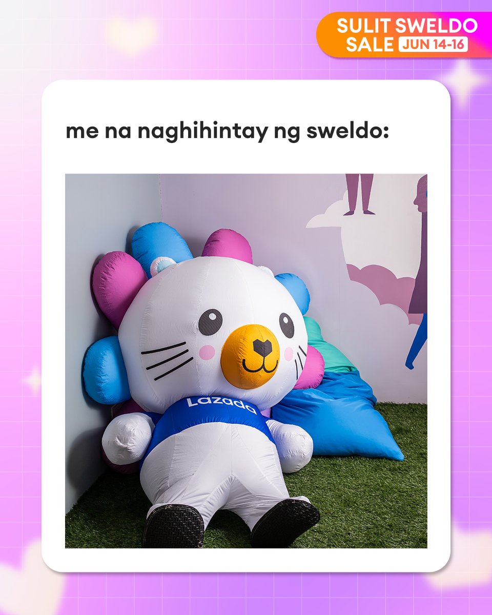 Pero sa Lazada, hindi na kailangang maghintay kasi start na ng  3-DAY #SulitSweldoSale! 😍🎉

Check out na from June 14-16 for up to ₱1,000 off at free shipping (0 min. spend) 👉 lzd.co/JuneSulitSweld…

#SuliTipidSaLazada