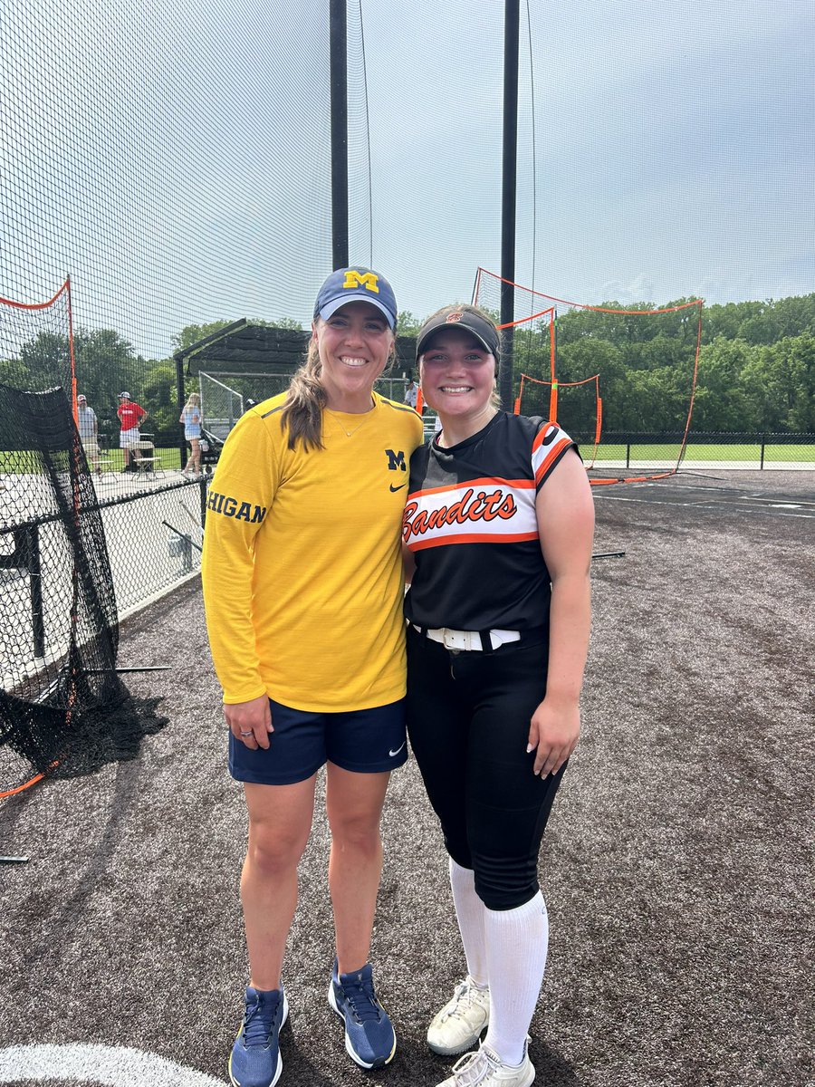 Bobbi Snook (@bobbi_snook) on Twitter photo A big thank you to <a href="/umichsoftball/">Michigan Softball</a> for a great camp yesterday. I loved all the drills and feedback!
<a href="/btholl/">Bonnie Tholl</a>
<a href="/CoachBrundage/">Jennifer Brundage, OLY</a>
<a href="/Lewis09Bandits/">Beverly Bandits 16U Lewis / Moran</a> A big thank you to <a href="/umichsoftball/">Michigan Softball</a> for a great camp yesterday. I loved all the drills and feedback!
<a href="/btholl/">Bonnie Tholl</a>
<a href="/CoachBrundage/">Jennifer Brundage, OLY</a>
<a href="/Lewis09Bandits/">Beverly Bandits 16U Lewis / Moran</a>