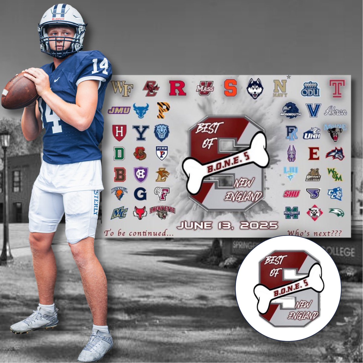 Landon Husereau 2027 QB (@landon_husereau) on Twitter photo Headed to Springfield College tomorrow to compete at @2025BONECAMP !
Looking forward to working with the staff and connecting with the coaches!
<a href="/CoachMartinESA/">Coach Martin</a> <a href="/amclaughlinqb/">Alex McLaughlin</a>
<a href="/WPSBulldogsFB/">Westerly Bulldogs Football</a> <a href="/WPSBulldogs/">WPS Bulldogs</a> <a href="/rds_jr/">RSposato Jr.</a> <a href="/BreakthroughEFB/">Breakthrough Elite Football</a> <a href="/M2_QBacademy/">M2 QB Academy</a> Headed to Springfield College tomorrow to compete at @2025BONECAMP !
Looking forward to working with the staff and connecting with the coaches!
<a href="/CoachMartinESA/">Coach Martin</a> <a href="/amclaughlinqb/">Alex McLaughlin</a>
<a href="/WPSBulldogsFB/">Westerly Bulldogs Football</a> <a href="/WPSBulldogs/">WPS Bulldogs</a> <a href="/rds_jr/">RSposato Jr.</a> <a href="/BreakthroughEFB/">Breakthrough Elite Football</a> <a href="/M2_QBacademy/">M2 QB Academy</a>