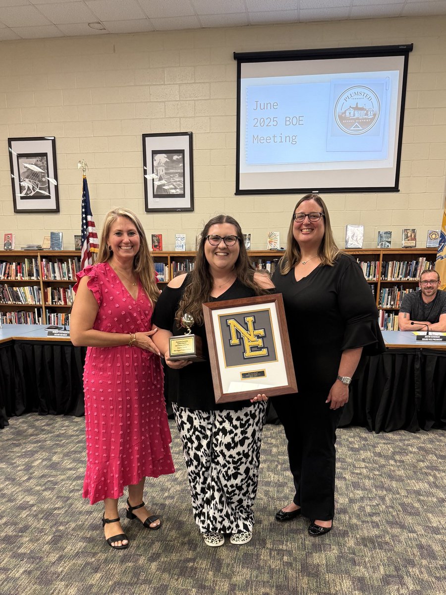 Our Educators of the Year were celebrated at our June BOE meeting.  Congrats to Mrs. Castro, Mr. Sawicki, and Ms. Torbik.