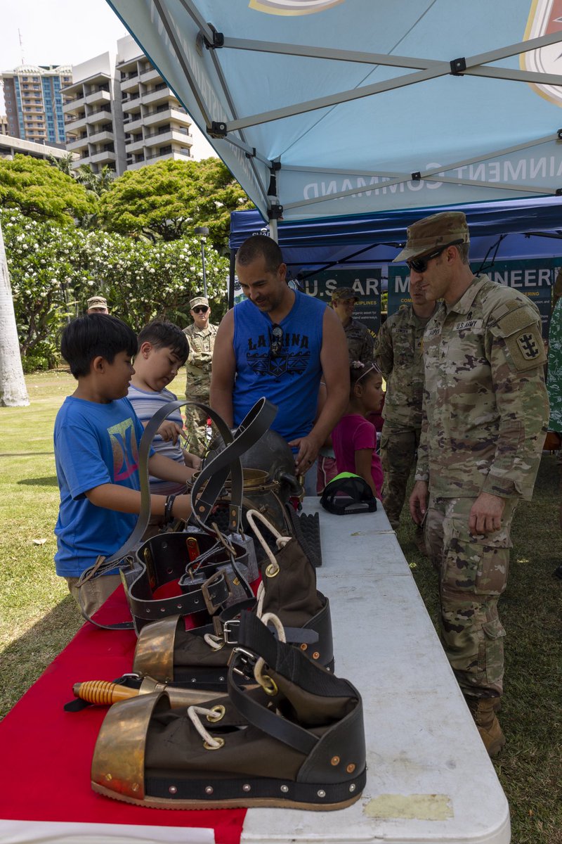 Thank you to everyone who joined us for Army Community Day at Fort DeRussy, Hawaii, as we celebrated the Army’s 250th birthday.

Guests enjoyed demonstrations and hands on displays from Army divers, EOD teams, and Military Working Dogs. #armybirthday
