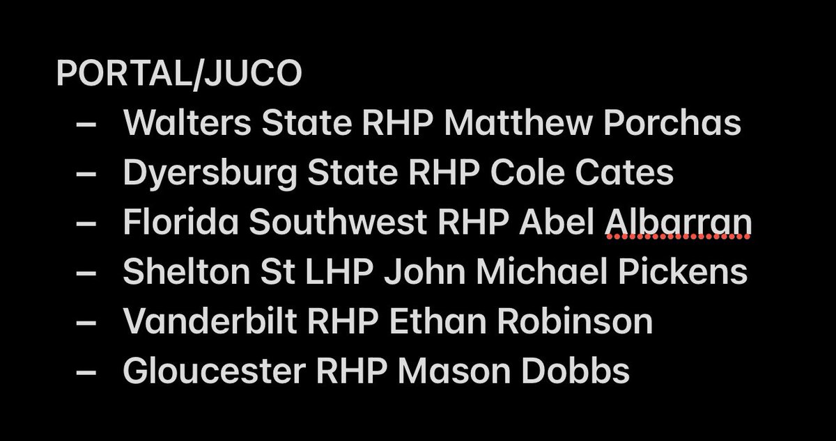#MTSU has now landed SIX arms in the transfer portal/JUCO.

With notable returners like Landen Burch, Ollie Akens, and Colin Kerrigan, have the Blue Raiders fixed the bullpen woes that have haunted them for years??