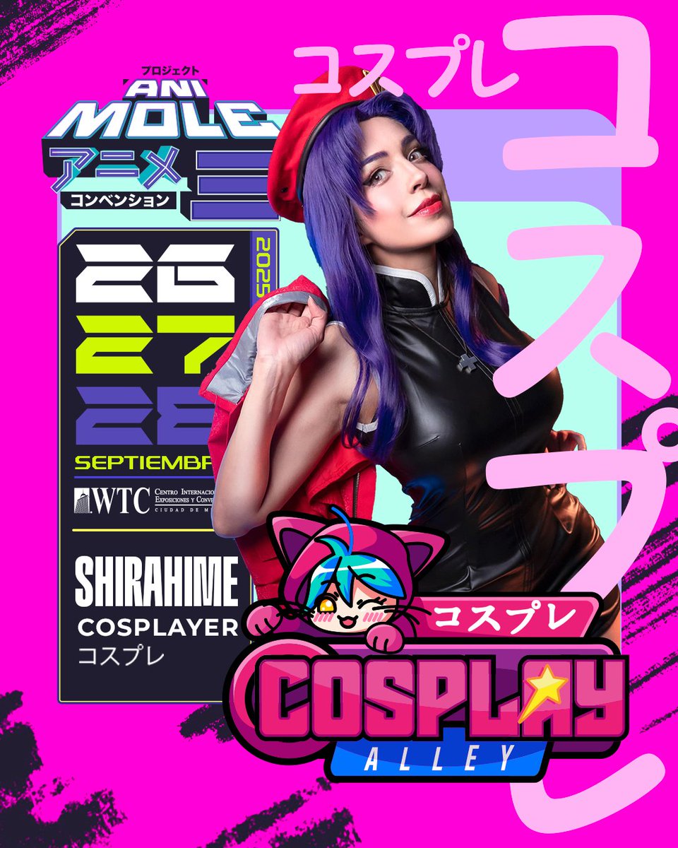 😘 La bella <a href="/shirahimejust/">Shirahime</a> ha sido invitada de diversos eventos de EU, LATAM y Europa. 🛡️ Juez de competencias internacionales de cosplay, también es panelista, host y productora, además de colaborar con múltiples compañías de renombre.
#CosplayAlley #AniMole3