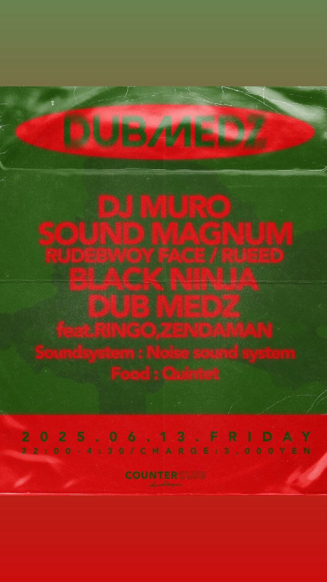 今夜Counter Club
DUBMEDZ💥💥