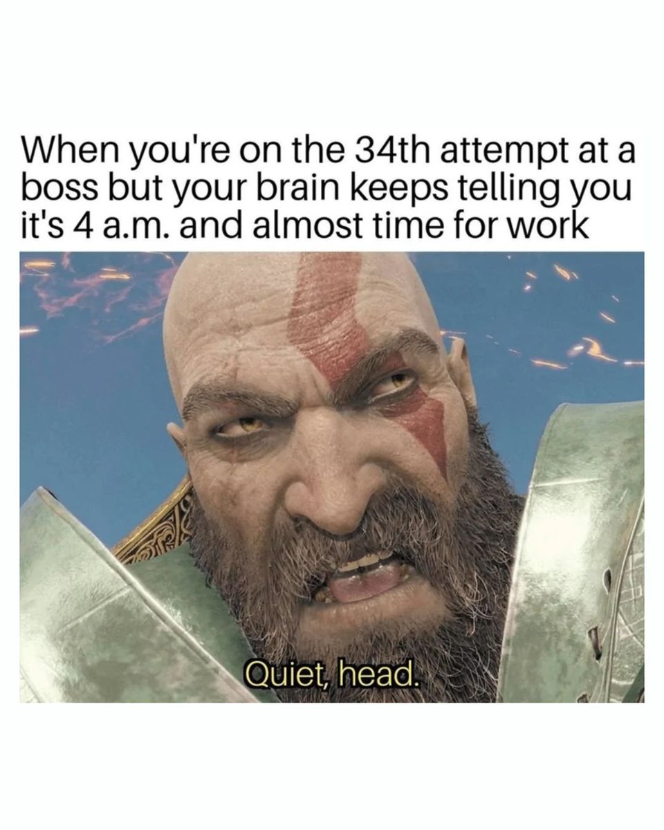 Memedroid's tweet image. Quiet head #memes #gaming #finalboss #videogames #funny