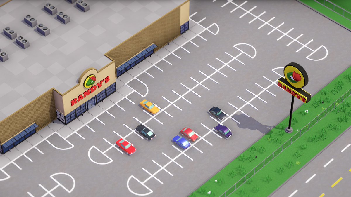 AstroTron92's tweet image. Surprise scenario, Randy's Mega Mart. steamcommunity.com/sharedfiles/fi… #parkitect #scenarios