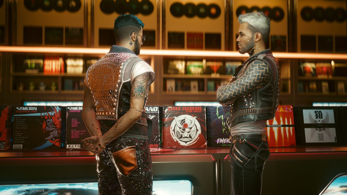 DexDevil23's tweet image. Have a nice weekend from my Vincent and Kerry.
@CyberpunkGame
#Cyberpunk2077 #KerryEurodyne #V