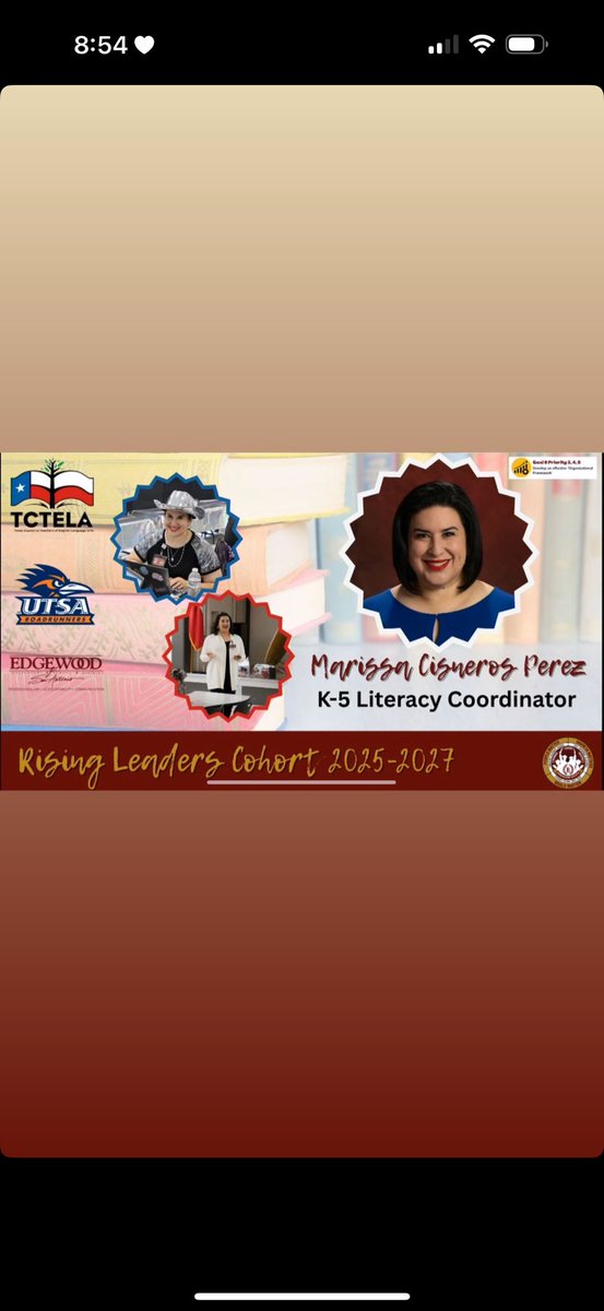 Nancy Ortiz Guzman (@nancyortiz94) on Twitter photo This evening <a href="/MarissaLiteracy/">Marissa Cisneros-Perez</a> was recognized at our School Board Meeting for being selected to the Rising Leaders Cohort. We are all very proud of your accomplishment. It is an honor to work alongside you❣️ This evening <a href="/MarissaLiteracy/">Marissa Cisneros-Perez</a> was recognized at our School Board Meeting for being selected to the Rising Leaders Cohort. We are all very proud of your accomplishment. It is an honor to work alongside you❣️