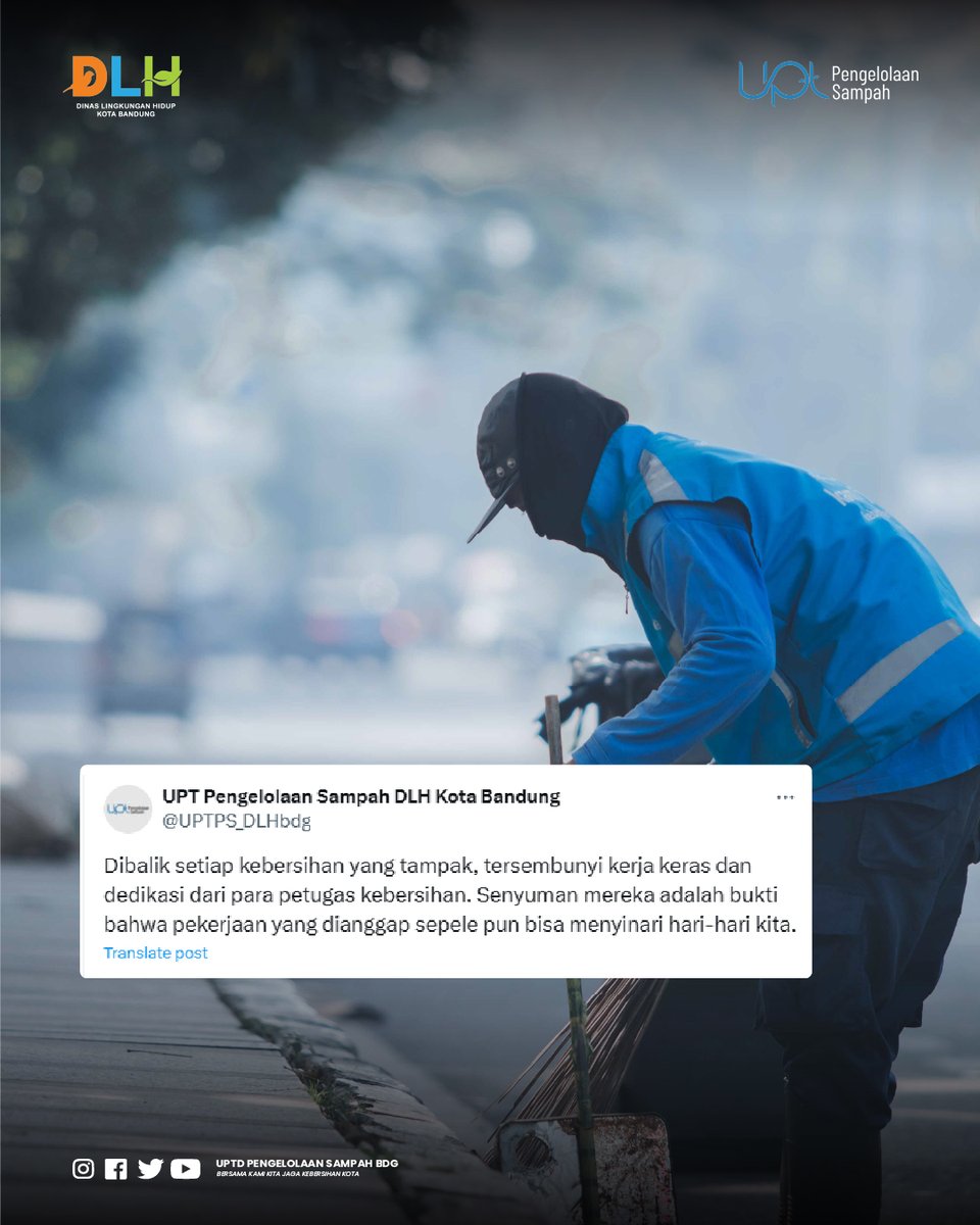 #jumatberkah Dibalik setiap kebersihan yang tampak, tersembunyi kerja keras dan dedikasi dari para petugas kebersihan. Senyuman mereka adalah bukti bahwa pekerjaan yang dianggap sepele pun bisa menyinari hari-hari kita.

#bersamakamikitajagakebersihankota