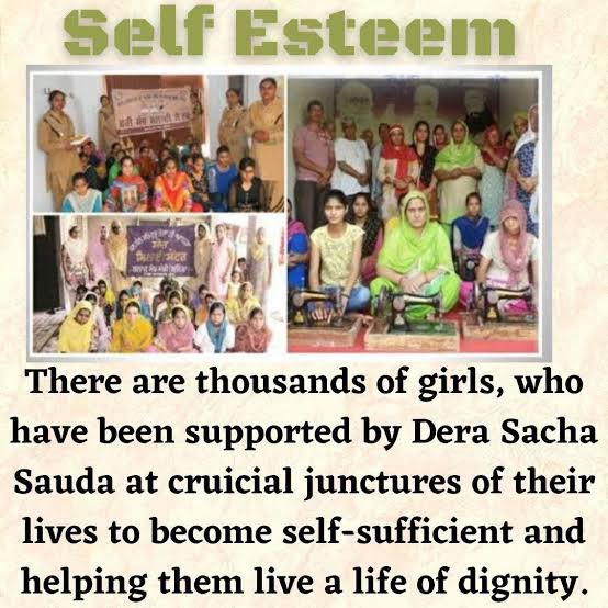 Self-reliant women give a new direction to the Society. 
Under the #SelfEsteem campaign, inspired by Saint Dr MSG, Dera Sacha Sauda is providing free skill training in sewing, beautician, computer etc. to needy women.